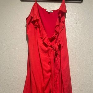 Cotton Candy LA Red Wrap Dress